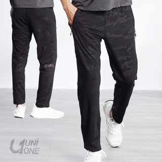 UNIONE【 517105 】 迷彩壓花彈性長褲 運動長褲 拉鍊口袋 休閒長褲 彈性舒適 加大尺碼 M~4L