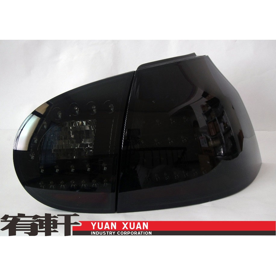 【宥軒實業】03 04 05 06 07 08 GOLF 5 五代 MK5 R32 GTi TDi LED 墨黑黑底尾燈