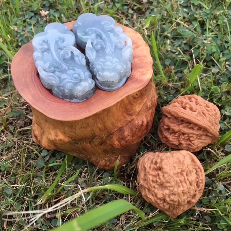 🔴滿色老油料-濃色藍紫貔貅擺件🍃居家風水擺件 鎮宅招財咬錢神獸