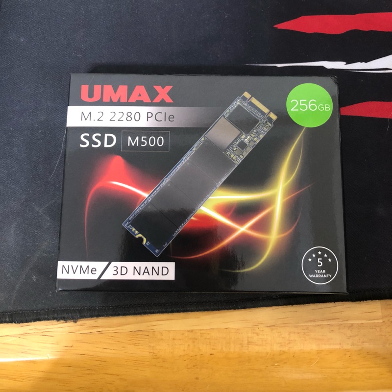 UMAX M500 256GB M.2 2280 PCIe SSD 二手僅拆封未使用，保固五年