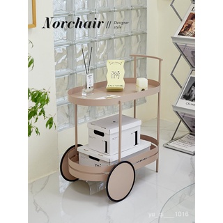 優選精品#免運#Norchair北歐鐵藝沙髮邊幾客廳現代小戶型角幾簡約可移動推車茶幾 邊幾 茶幾 置物桌