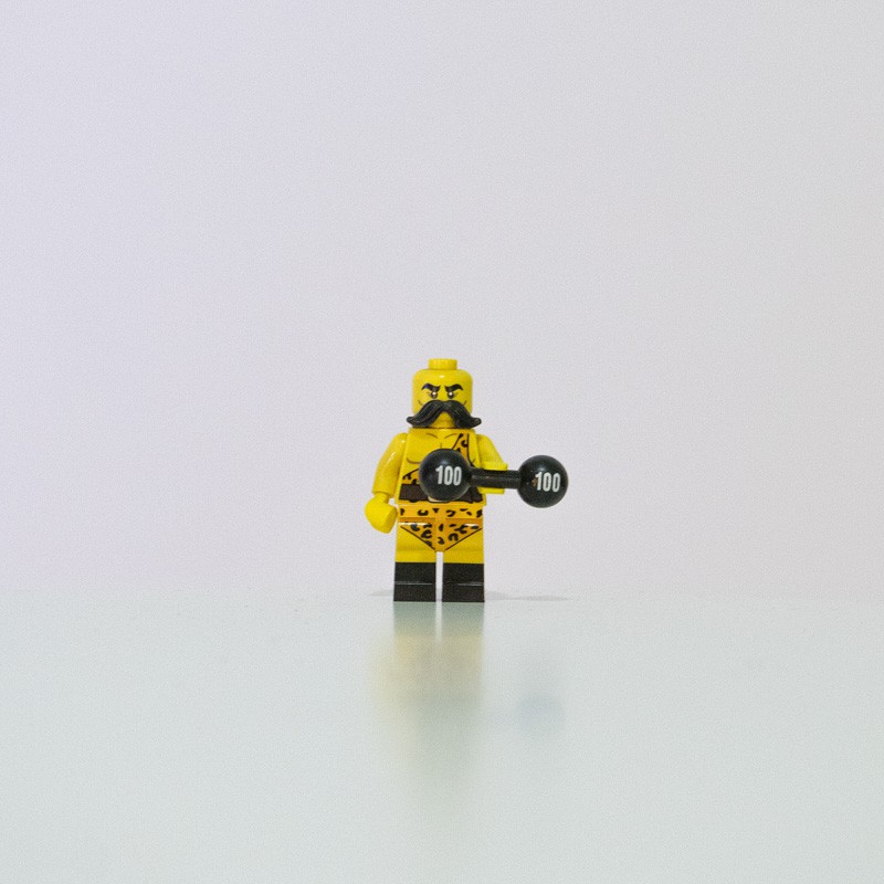 LEGO 樂高 17代人偶包 71018 舉重男