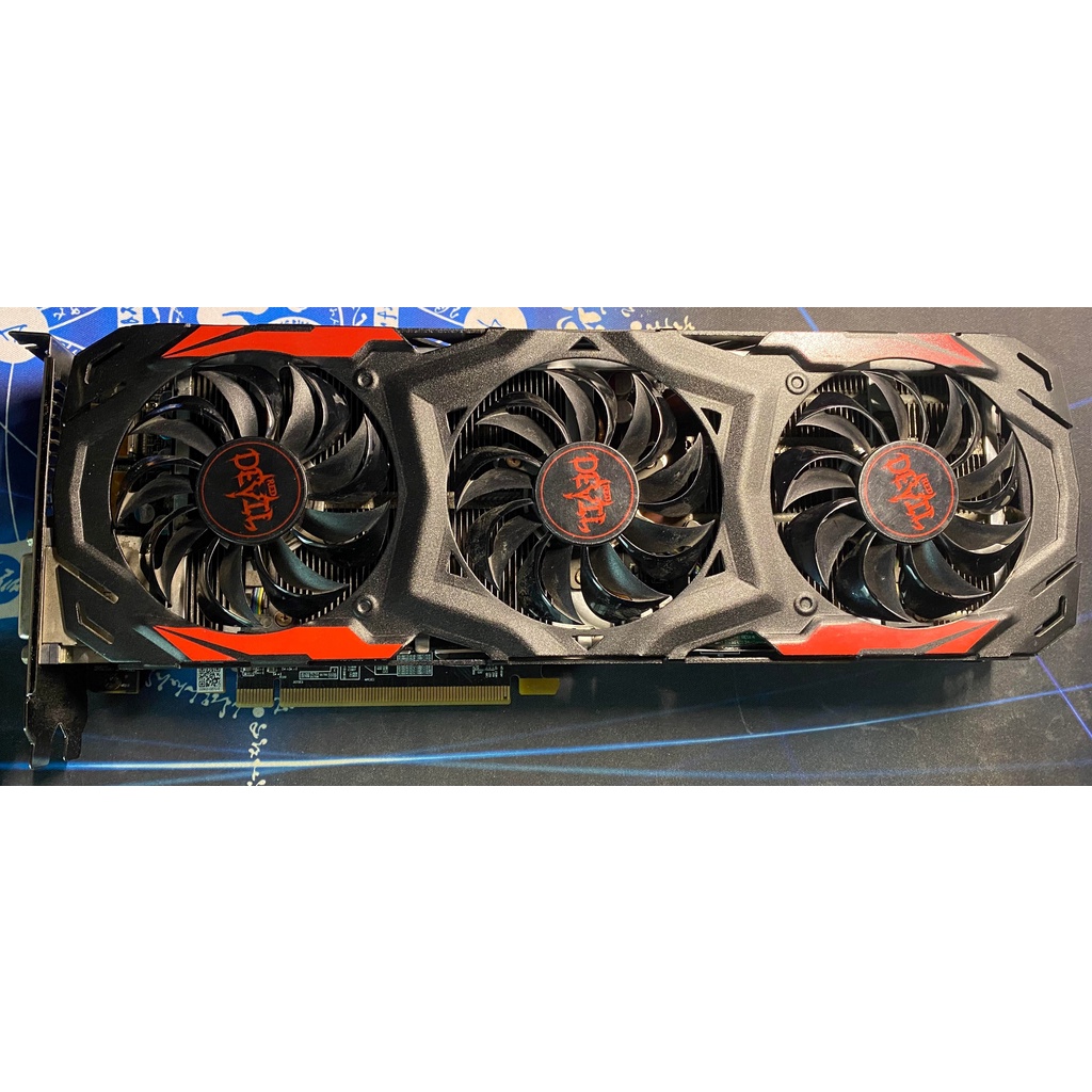 撼訊 紅魔 RX570 4G 三風扇 二手