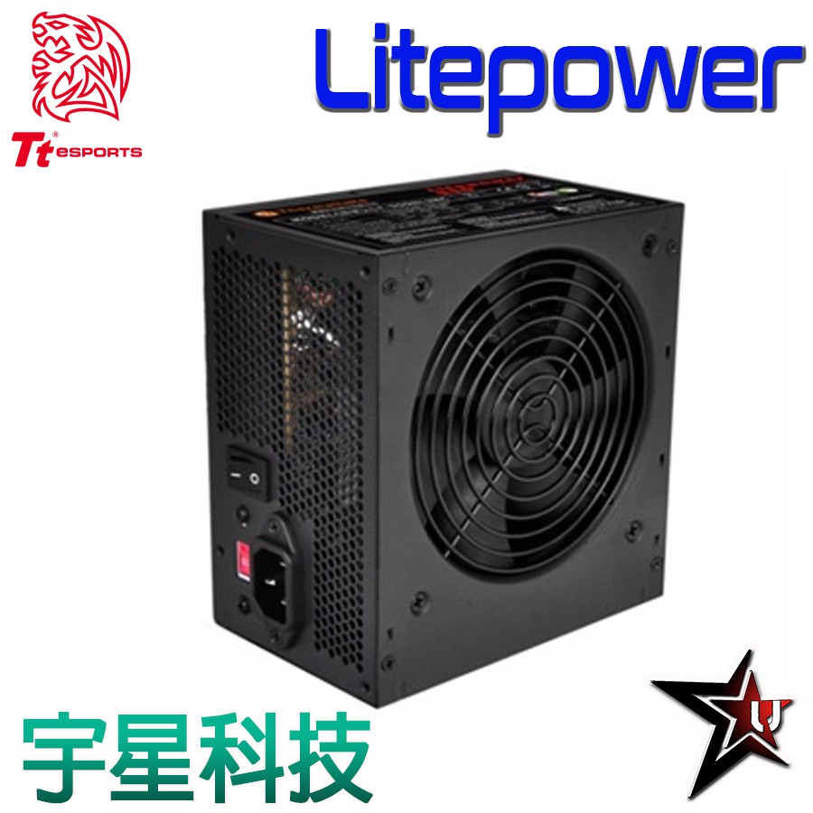 Tt 曜越【Litepower 400W 電源供應器】TUV、CE、及 BSMI認證 工業級保護裝置 宇星科技