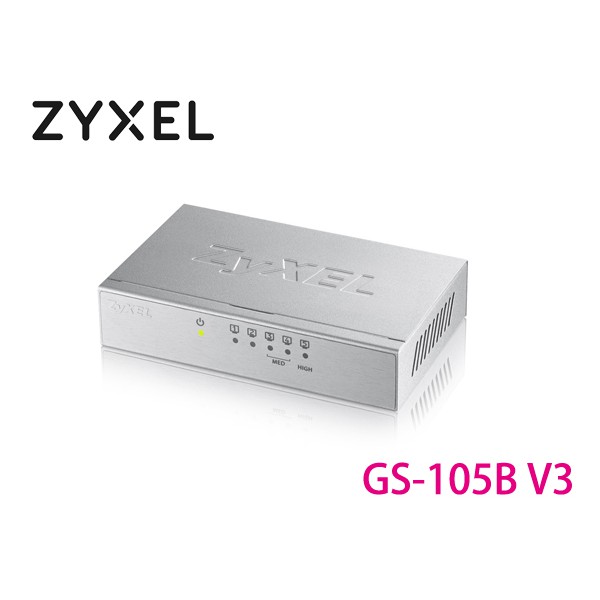 限量 ZyXEL 合勤 GS-105B V3 5埠乙太網路交換器 金屬殼/10/100/1000M/HUB