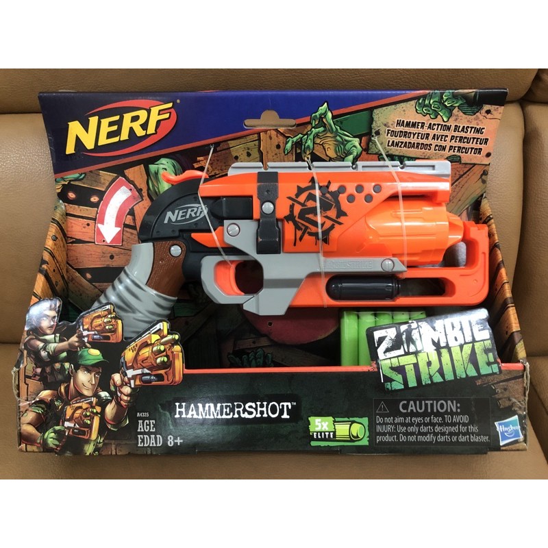 全新 橙機 橘板機 Nerf Zombie HammerShot 殭屍系列 狩獵重槌 重錘 重鎚