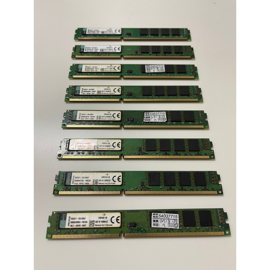 #二手 kingston金士頓 8GB DDR3 1600mhz (KVR16N11/8) 桌上型電腦記憶體