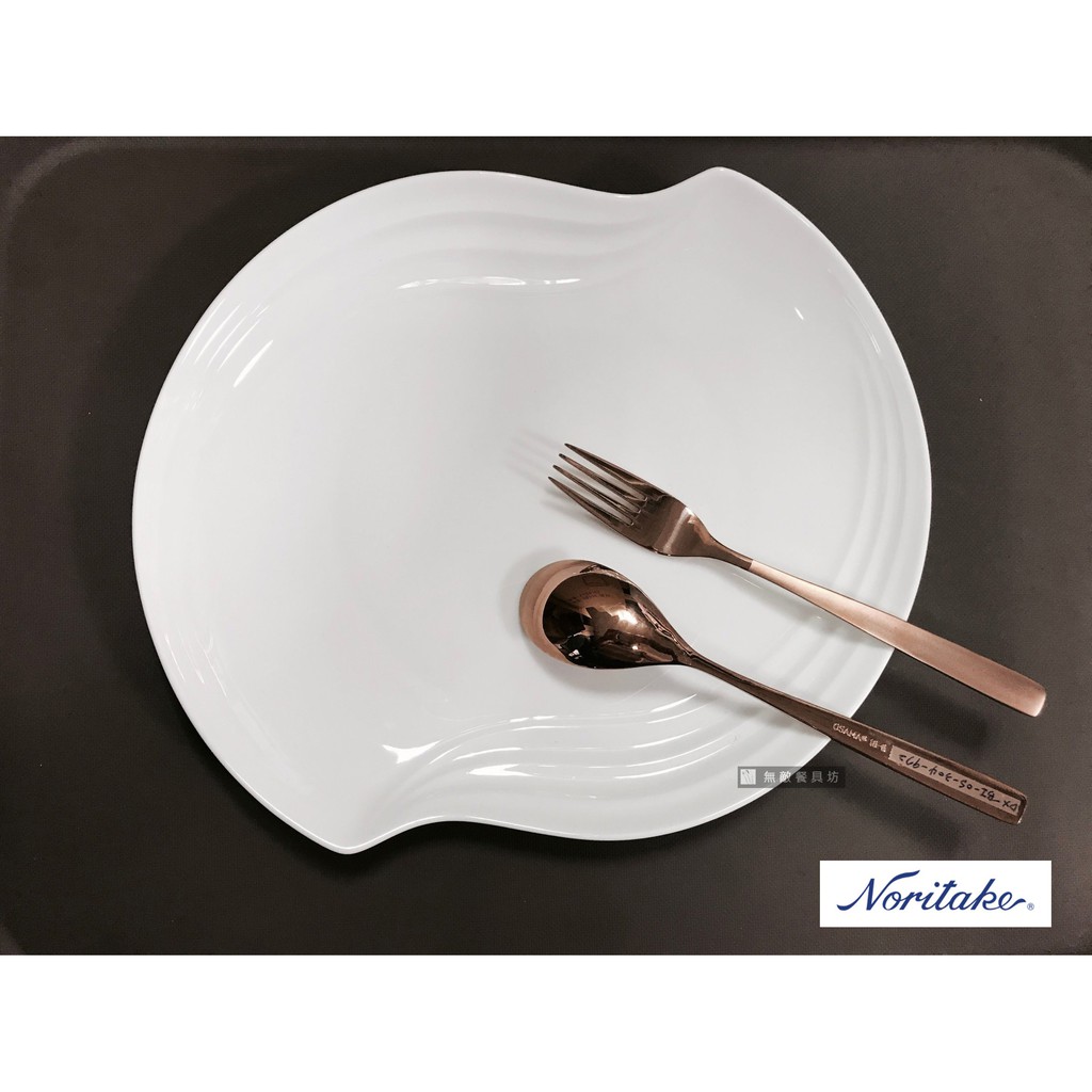 【正好餐具】日本Noritake詩羅恩波浪盤-大(30.4cm)瓷白強化瓷~非常耐用~品質保證~【A0311】