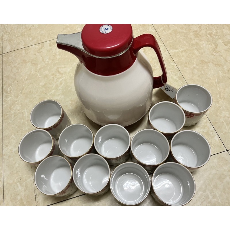 水壺與瓷杯 🫖茶壺杯子 你也可以種植 蒸蛋（1組價