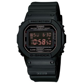 CASIO卡西歐G-SHOCK的TOUGH精神，加入軍事風格經典款霧面黑 (DW-5600MS-1 )