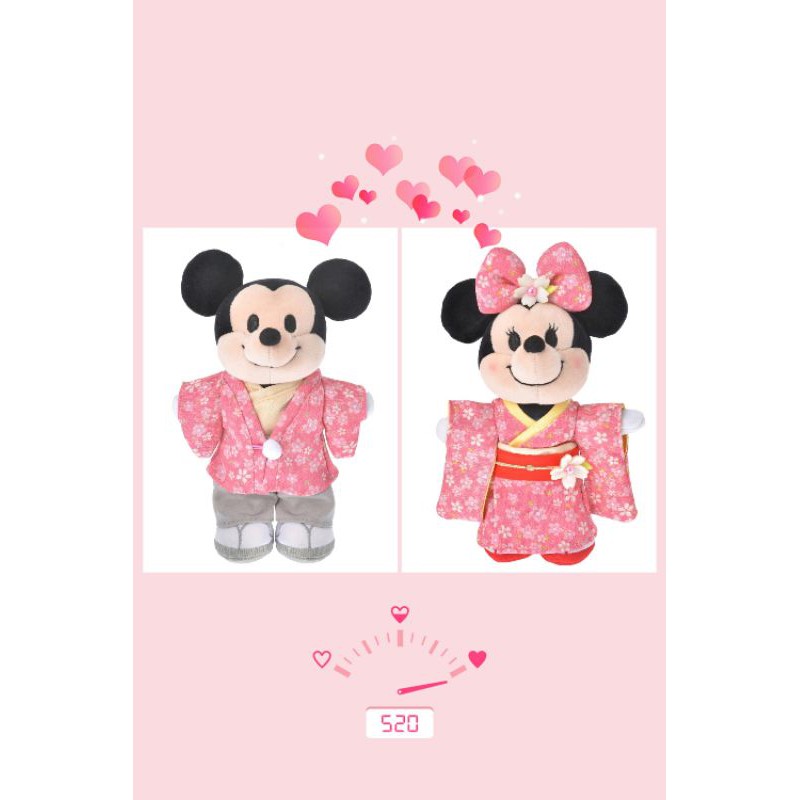 現貨 日本帶回 迪士尼商店 2021櫻花系列 nuiMOs 娃娃專用衣服 和服 米奇米妮 唐老鴨黛西 小熊維尼