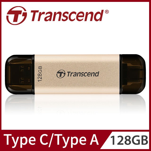 3C 賣場【Transcend 創見】JetFlash 930C 128GB Type C 高速 高耐用 雙頭 隨身碟