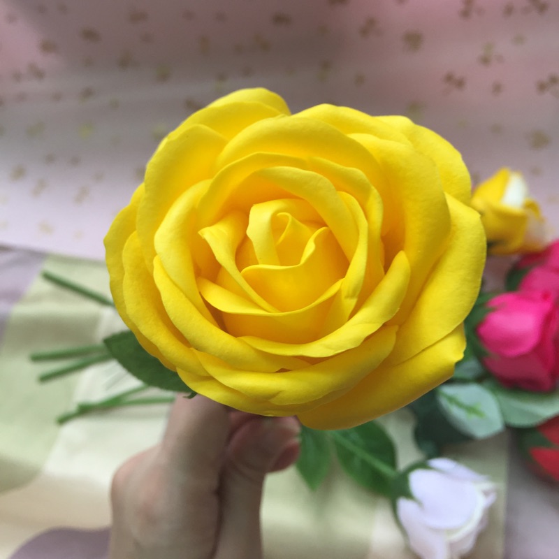巨型玫瑰花香皂花（5層花瓣）