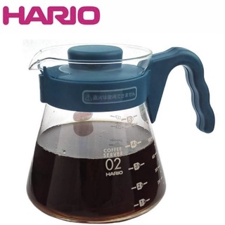 Hario V60 002咖啡壺 玻璃壺 吳須色 藍色700ml
