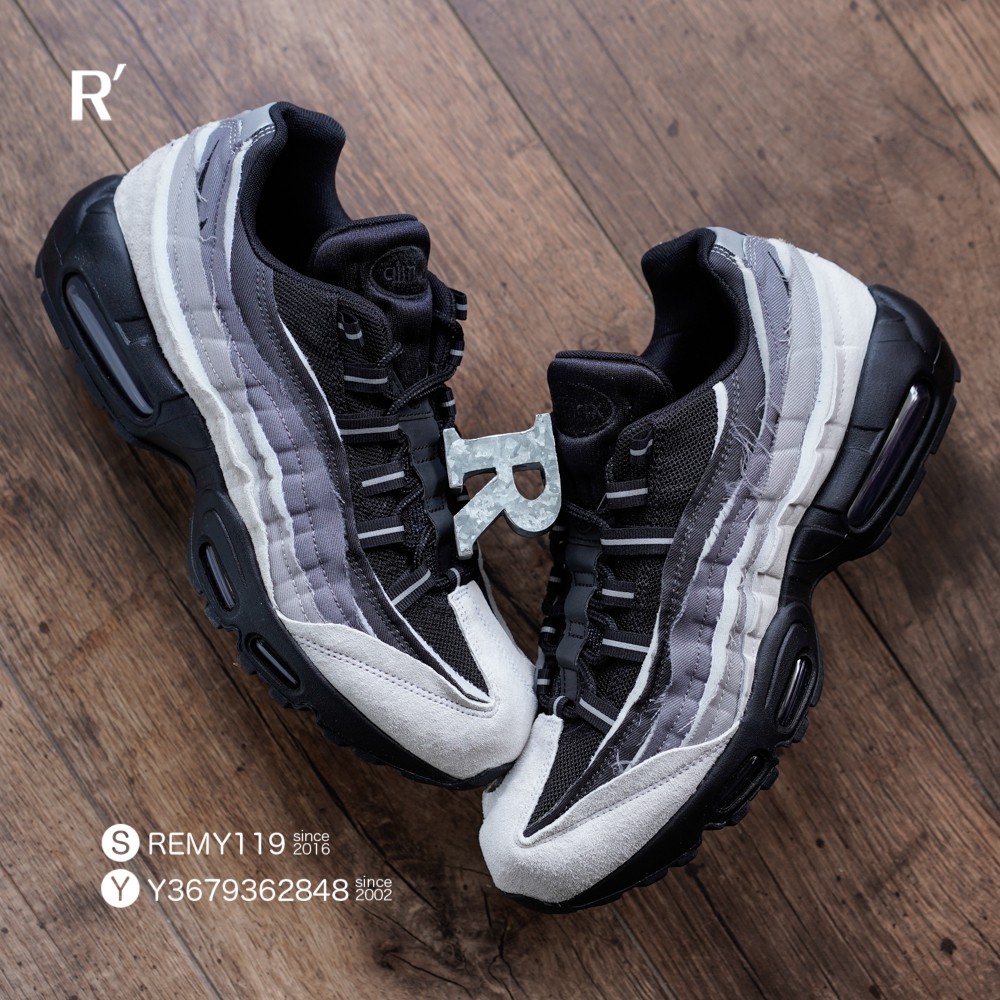 R‘代購 Nike Comme Des Garcons CDG Air Max 95 銀灰黑 CU8406-101 男女