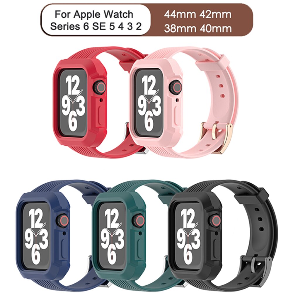 蘋果矽膠錶帶適用Apple Watch6 SE 5 4 3 TPU錶帶38 40mm 42 44mm