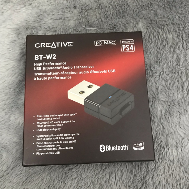 Creative BT-W2 藍芽發射器 僅試用近全新 送USB轉Type-c轉接頭
