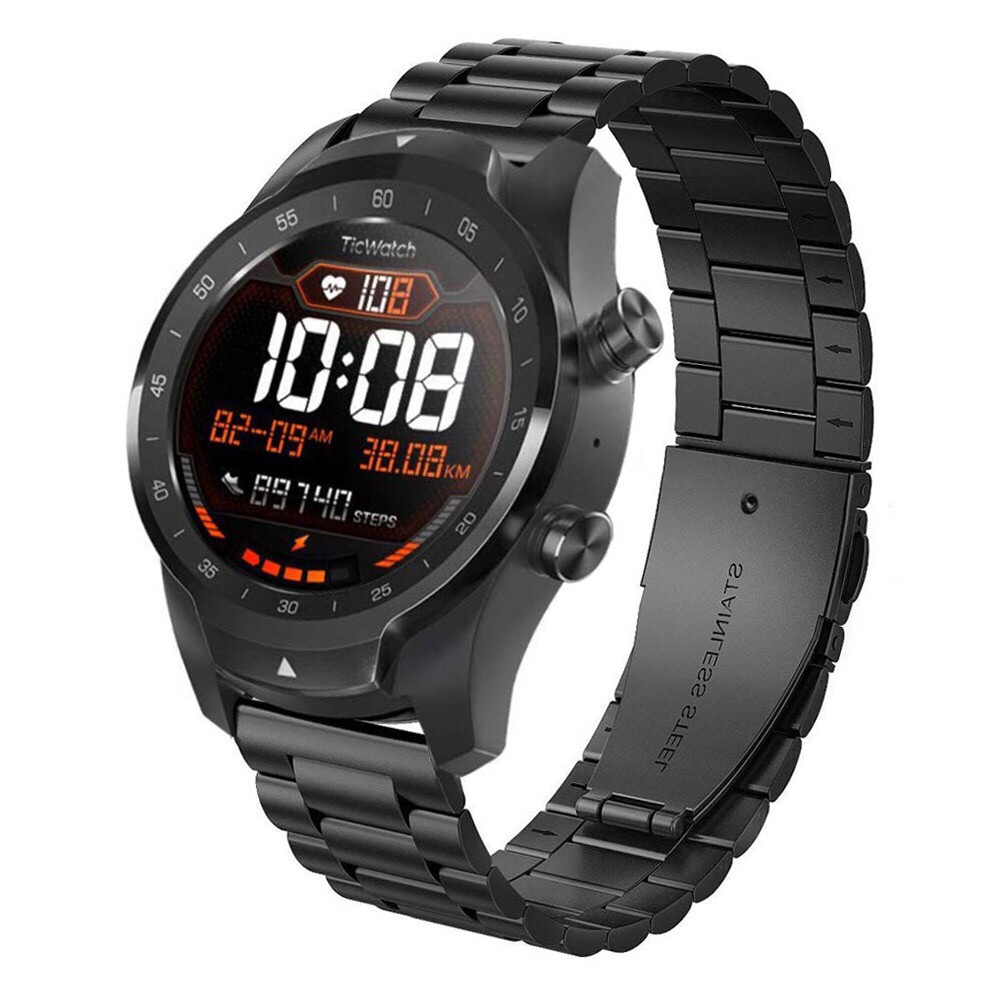 【SPG】Ticwatch Pro 三株錶帶 金屬腕帶 三星 22mm 通用 不鏽鋼錶帶 快拆錶帶 透氣錶帶 替換錶帶