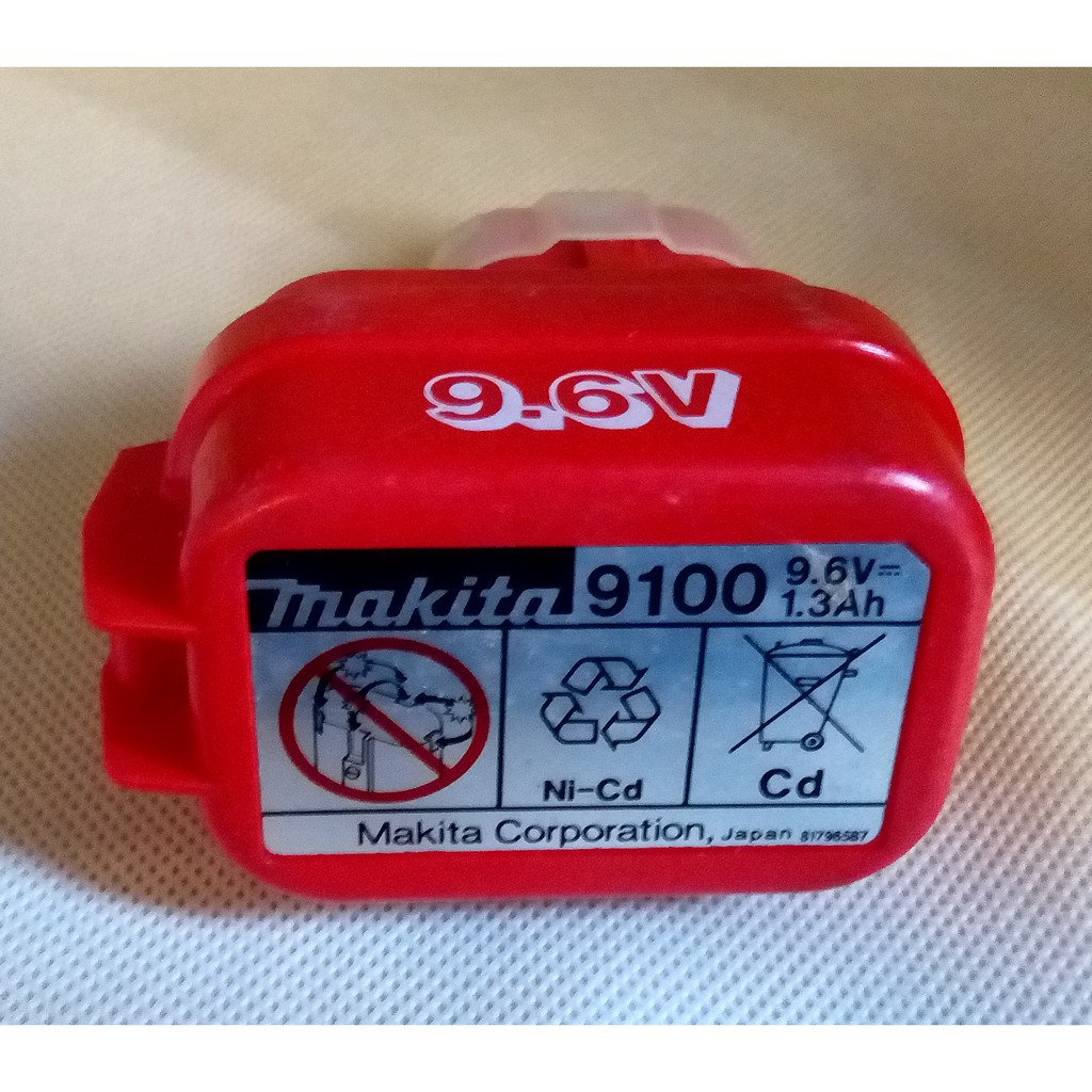 牧田 makita 9100 9.6V1.3ah 鎳鎘電池,充電電鑽用 起子機用