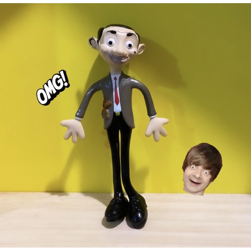 絕版極罕憨豆先生鐵絲公仔 豆豆先生 Mr.Bean 正版人偶 公仔 古物 古着 老物 扭蛋 轉蛋 盒玩 可愛 娃娃 玩具