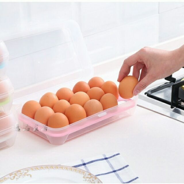 《逸品家居》雞蛋收納盒 15格 10格 冰箱收納盒 保鮮盒 盒子 廚房收納盒 玻璃盒 雞蛋 冰箱 烤箱 電鍋