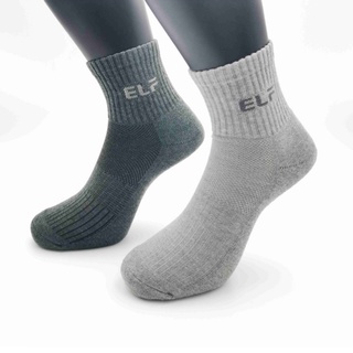 ELF-短統氣墊運動襪∣毛巾厚底∣透氣襪∣棉襪【6423】