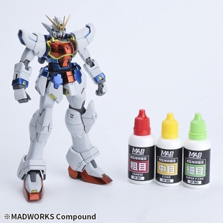 【工匠模型】MADWORKS 研磨膏套組 粗目 中目 細目 平目 拋光蠟 海綿輪 達到鏡面 漆面拋光