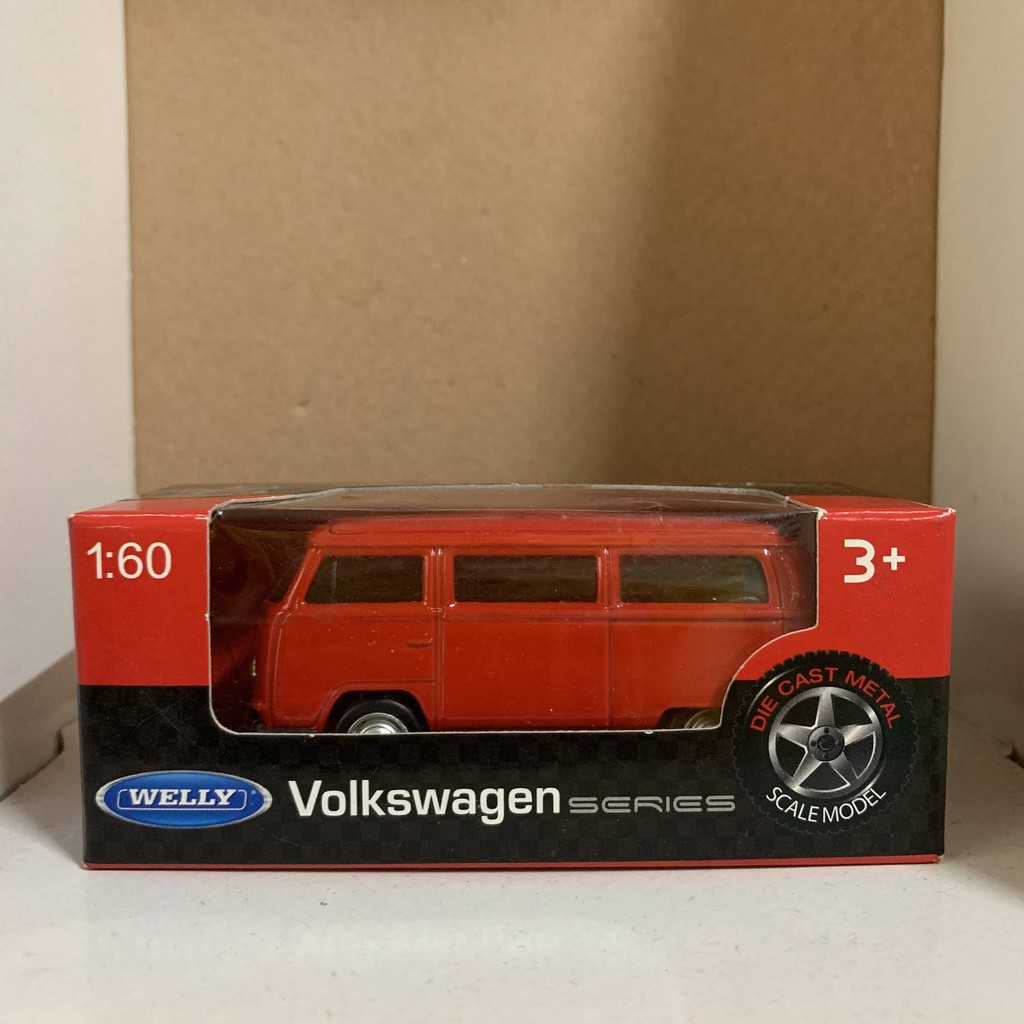 WELLY 威利小車 volkswagen series T2 red