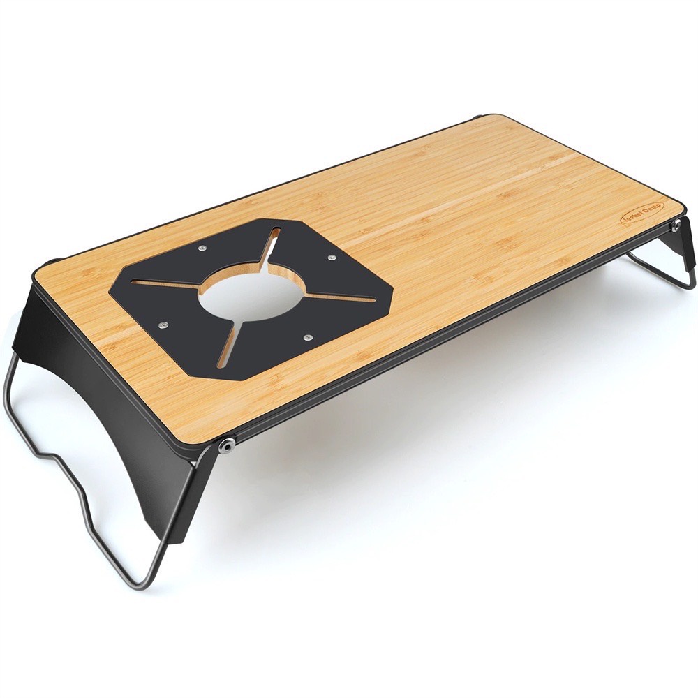 SOTO ST-310 迷你蜘蛛爐專用爐架 不鏽鋼邊框 竹木隔熱板 野營小桌子
