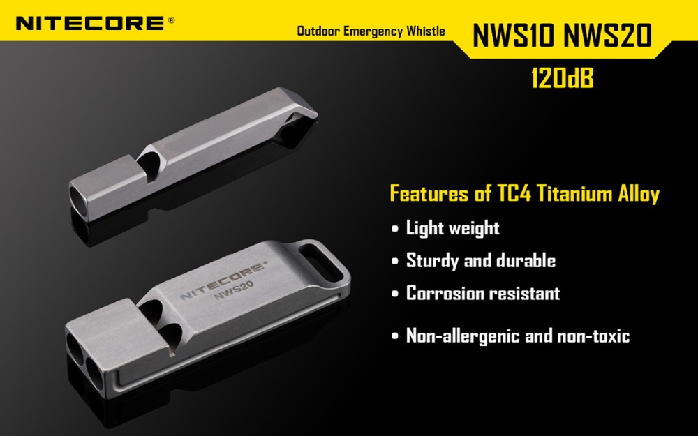 NITECORE NWS10 NWS20 單孔雙孔 求生哨 高120分貝 戶外求生 口哨 | 蝦皮購物