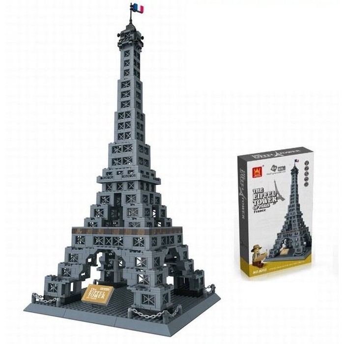 童心玩具~巴黎艾菲爾鐵塔積木拼裝積木~巴黎鐵塔~建築模型~世界著名景點積木系列~978片~可兼容樂高喔~◎