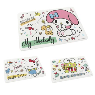 三麗鷗 Sanrio 硬式珪藻土地墊 60x39 HELLO KITTY 美樂蒂 大眼蛙 矽藻土腳踏墊 防潮【5ip8】