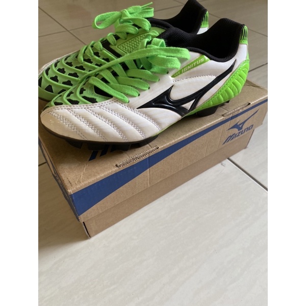 MIZUNO IGNITUS 3 Jr. MD 足球鞋-白綠 P1GB153237