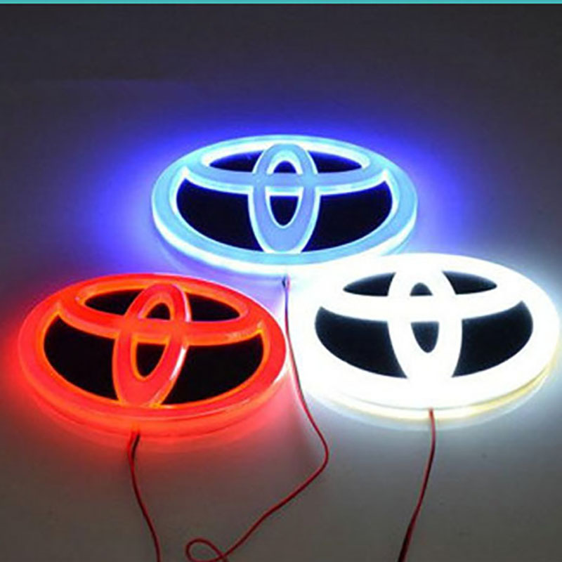 4D車標燈適用於豐田發光標 TOYOTA 威馳LED燈 冷光發光車標燈
