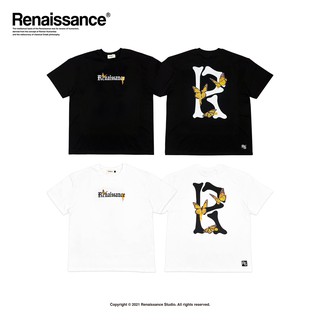 Renaissance Butterfly _ Bones letter R T-shirt