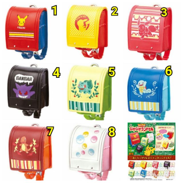 單賣 日版re Ment 寶可夢書包吊飾pokemon School Bag 盒玩吊飾扭蛋轉蛋神奇寶貝 蝦皮購物