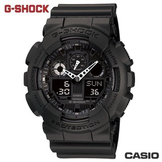 【G-SHOCK】 GA-100-1A1 雙顯暢銷系列/黑/51mm【第一鐘錶眼鏡】