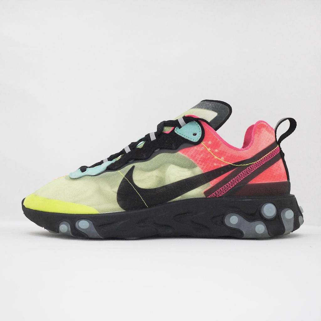 Nike React Element 87 AQ1090700 綠 黑 緩震回彈 男鞋 運動鞋 零碼福利品【ACS】