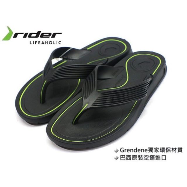 巴西進口品牌 RIDER 男款運動休閒夾腳拖鞋 ( RI1134720534 黑 )