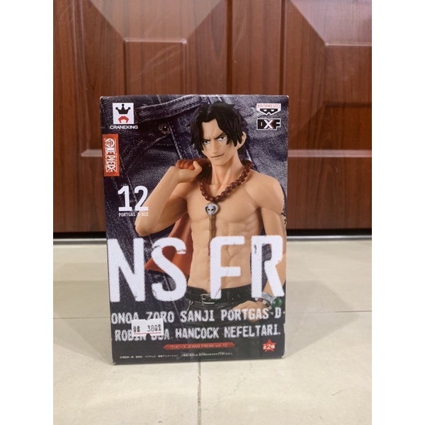 【貳扌殿】公仔-白證 海賊王 航海王 牛仔系列 艾斯 NSFR JEANS FREAK DXF 未拆封有壓盒痕跡