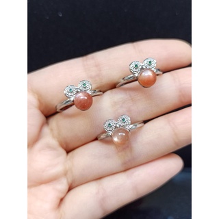 🌞 金太陽 橙月光 蝴蝶結 戒指 925銀 活圍 金太陽戒指