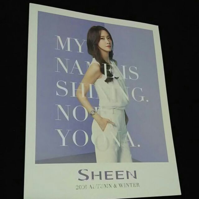 全新現貨 韓國帶回 質感超好 少女時代 潤娥 封面代言 卡西歐手錶目錄 SHEEN CASIO