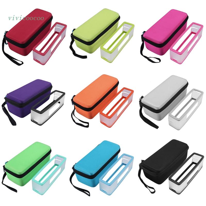 Vivi 便攜式硬質旅行箱旅行袋 + 適用於 SoundLink Mini 1 / 2 藍牙防塵的軟矽膠 TPU 保護套