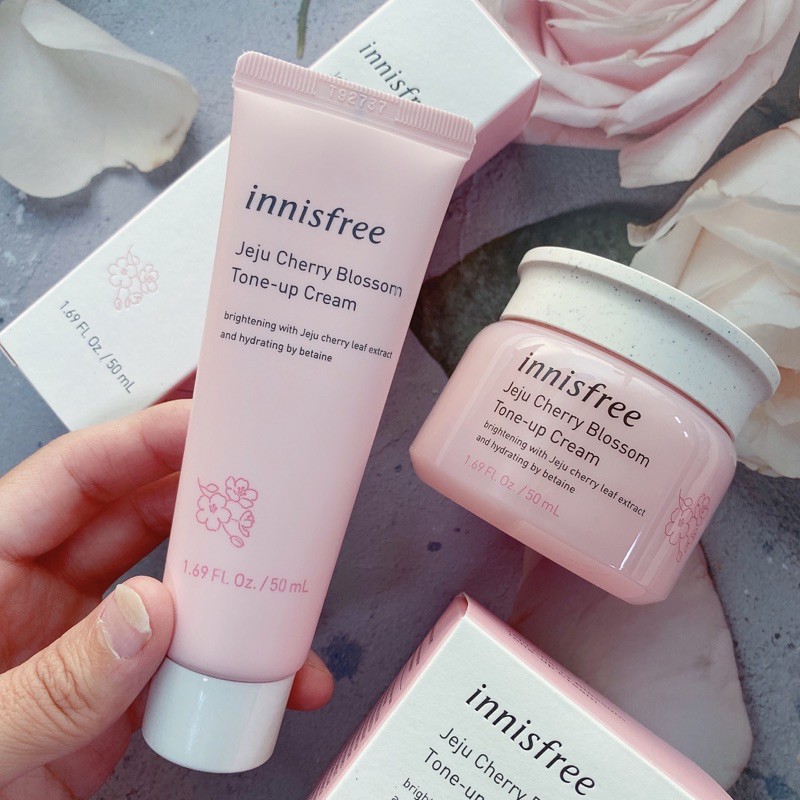 Innisfree濟州櫻花亮顏霜櫻花素顏霜50g 蝦皮購物