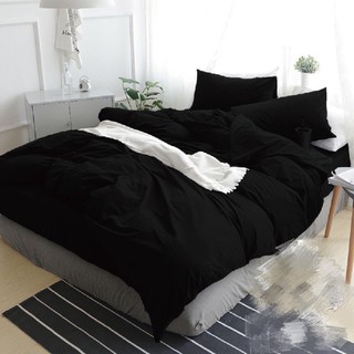 【經典素色-風範黑】MIT台灣製100%精梳棉 單人/雙人/加大/特大 被套床包枕套系列可訂做特殊尺寸