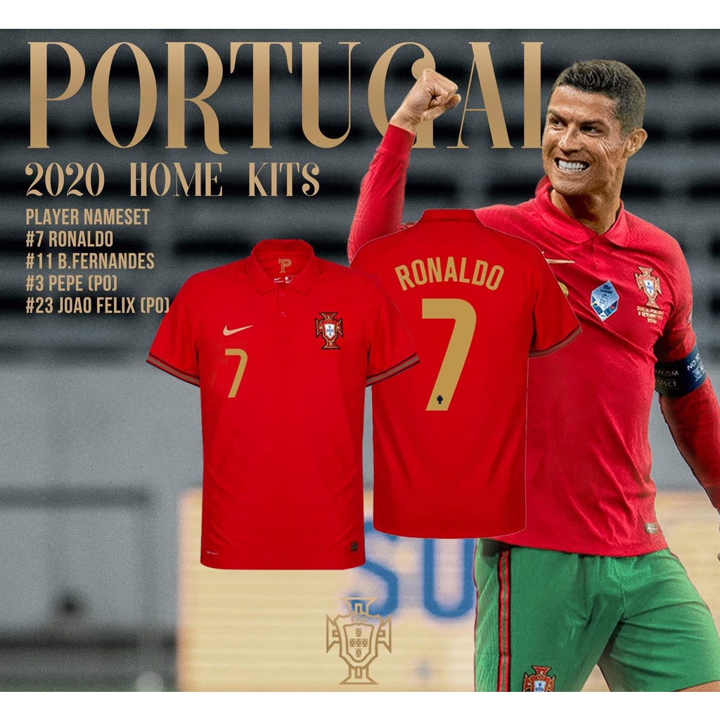 NIKE 歐國盃 送口罩 C羅 葡萄牙球衣 C.RONALDO portugal 歐國杯世界杯足球衣 葡萄牙隊 足球小將