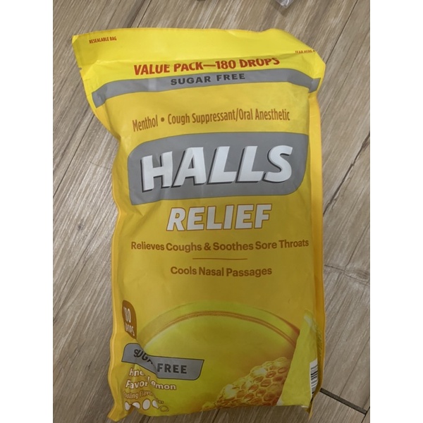 好市多Halls 蜂蜜檸檬喉糖 1包大包裝180顆-現貨