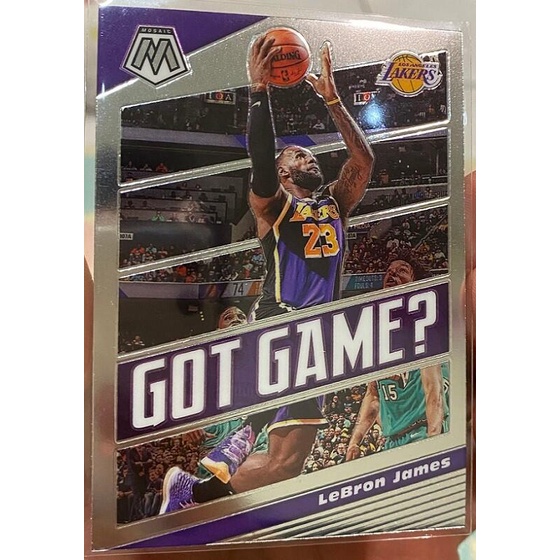 NBA 球員卡 Lebron James 2019-20 Mosaic Got Game?
