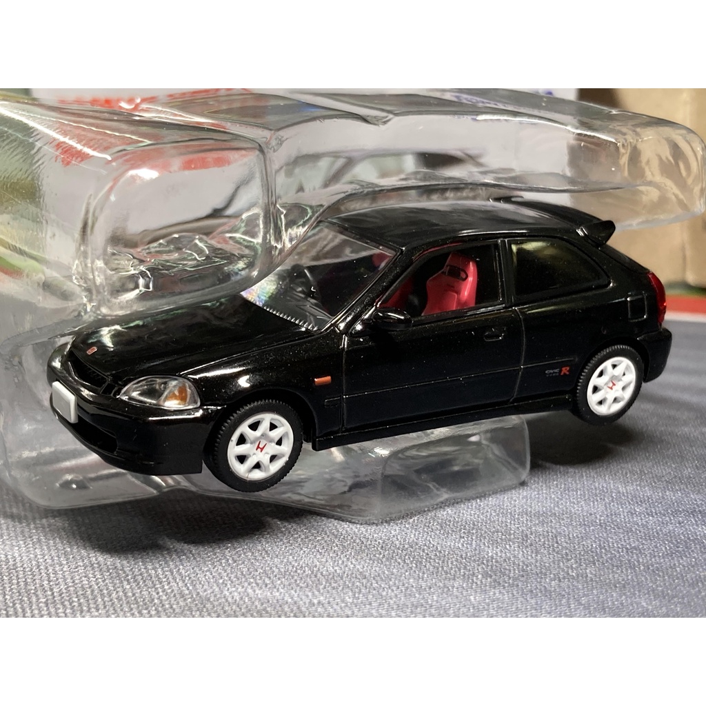 Tomytec TLV 1/64 HONDA 本田 CIVIC TYPE R 黑車紅內