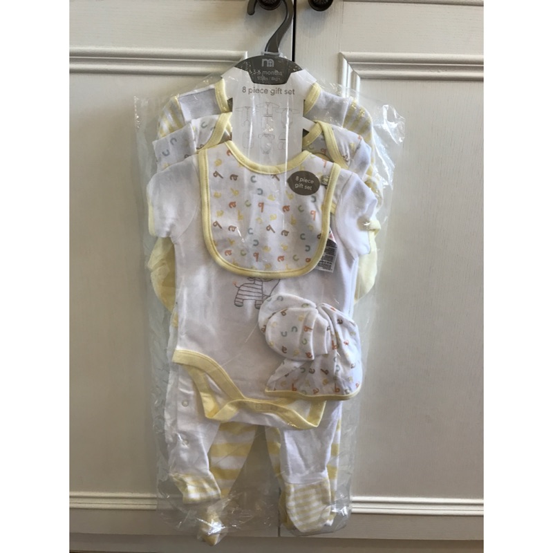 英國Mothercare 8件組 3-6m 嬰兒服 彌月禮 長頸鹿
